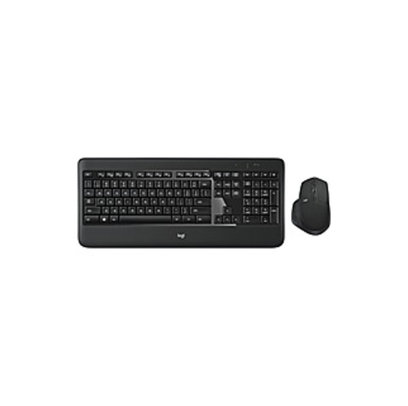 Logitech MX900 Keyboard/Mouse Combo - Wireless Black - Wireless Mouse - Laser - Scroll Wheel - Black - Compatible with Computer