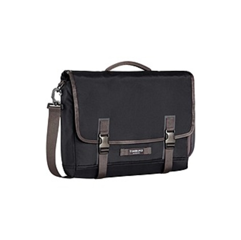 Timbuk2 Closer Carrying Case (Briefcase) for 15" Notebook - Jet Black - Water Resistant - Nylon, Neoprene Pocket - Handle, Shoulder Strap - 13" Height
