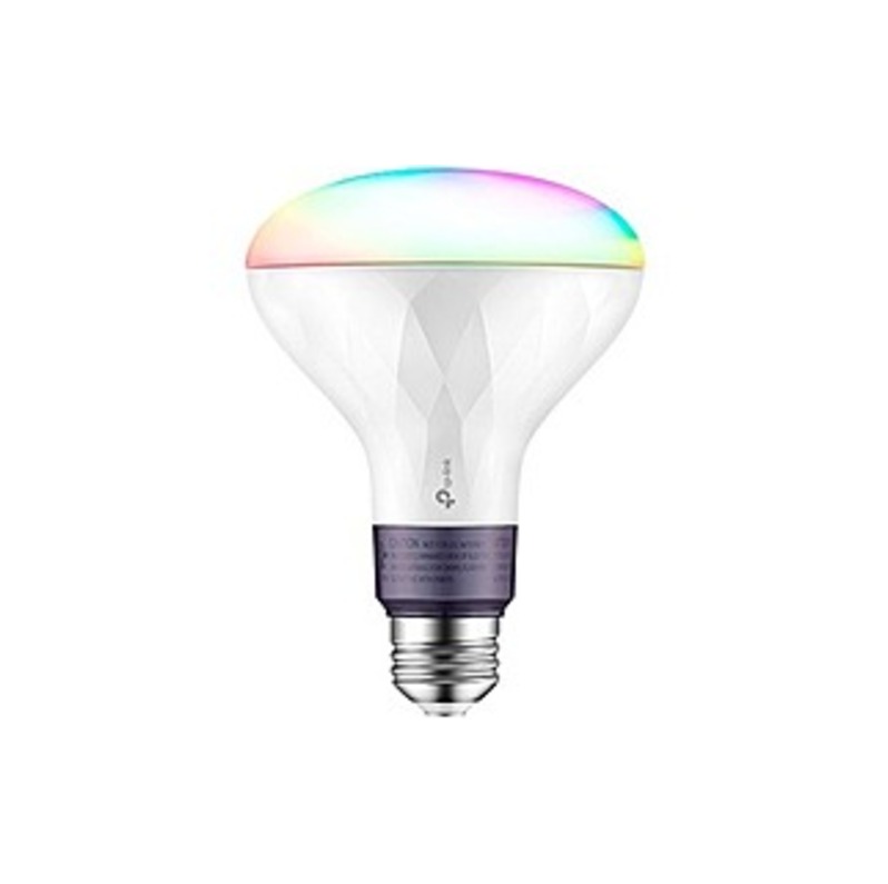 TP-LINK Kasa Smart Wi-Fi LED Light Bulb - Multicolor - 11 W - 80 W Incandescent Equivalent Wattage - 120 V AC - 1000 lm - BR30 Size - E26 Base - 25000