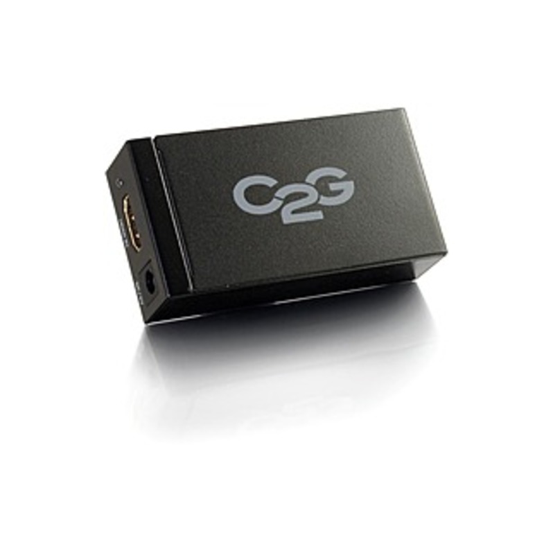 C2G HDMI to DisplayPort Converter - 1 x HDMI (Type A) Female Digital Audio/Video - 1 x DisplayPort Female Digital Audio/Video - Black