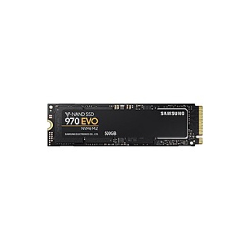 Samsung 970 EVO MZ-V7E500E 500 GB Solid State Drive - PCI Express (PCI Express 3.0 x4) - Internal - M.2 2280 - 3.32 GB/s Maximum Read Transfer Rate -
