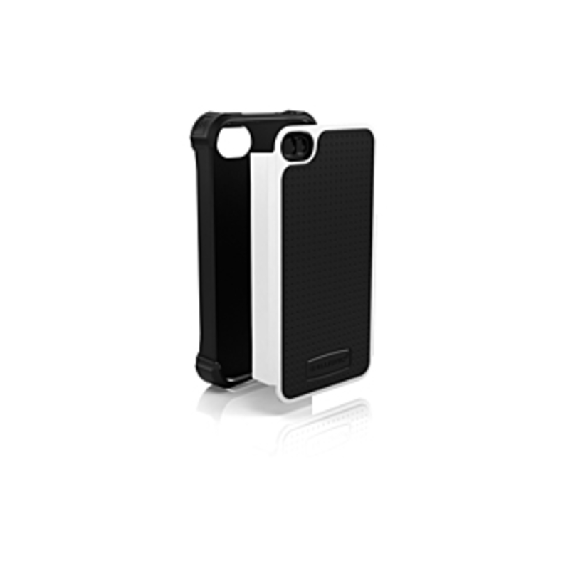 Ballistic iPhone 4/4S Shell Gel SG Series Case - For iPhone - Black, White - Shock Absorbing, Impact Resistant - Polycarbonate, Silicone, Polymer
