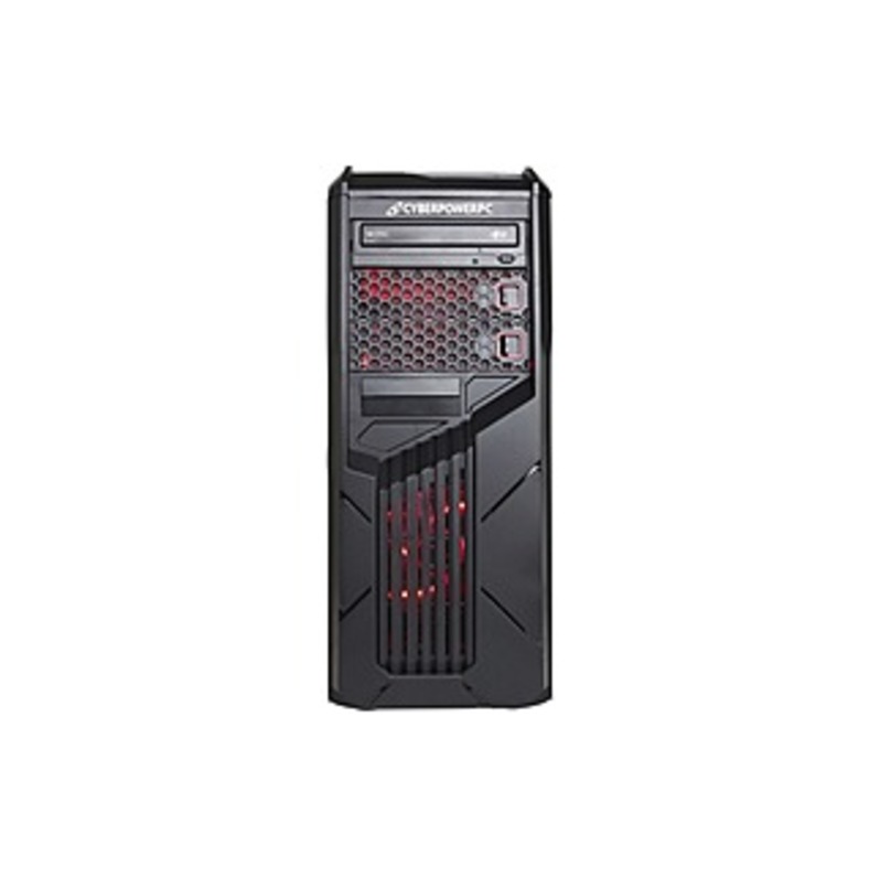 CyberPowerPC Gamer Ultra GUA510 Gaming Desktop Computer - FX-Series FX-4300 - 8 GB RAM - 1 TB HDD - Black, Red - Windows 10 Home 64-bit - AMD Radeon R