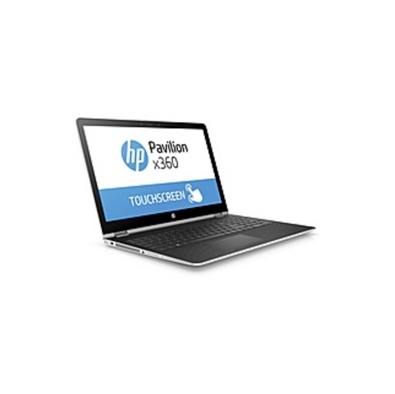 HP Pavilion x360 15-br000 15-br052od 15.6" Touchscreen 2 in 1 Notebook - 1366 x 768 - Core i5 i5-7200U - 8 GB RAM - 1 TB HDD - Natural Silver, Ash Sil
