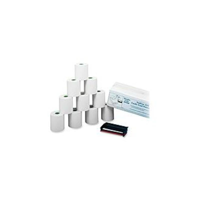 PM 09300 Credit/Debit Verification Kit For Verifone 250 and 500 Printers - 3" x 90 ft - 1 / Carton - White, Canary