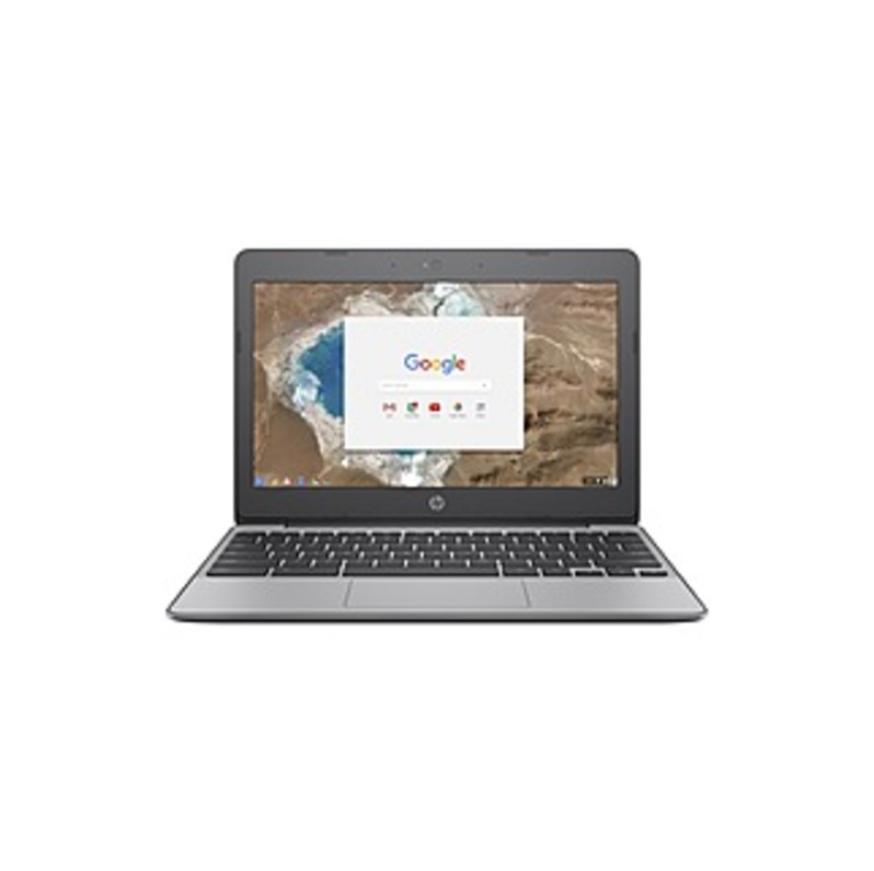 HP Chromebook 11-v000 11-v010nr 11.6" Chromebook - 1366 x 768 - Celeron N3060 - 4 GB RAM - 16 GB Flash Memory - Anodized Silver - Chrome OS - Intel HD