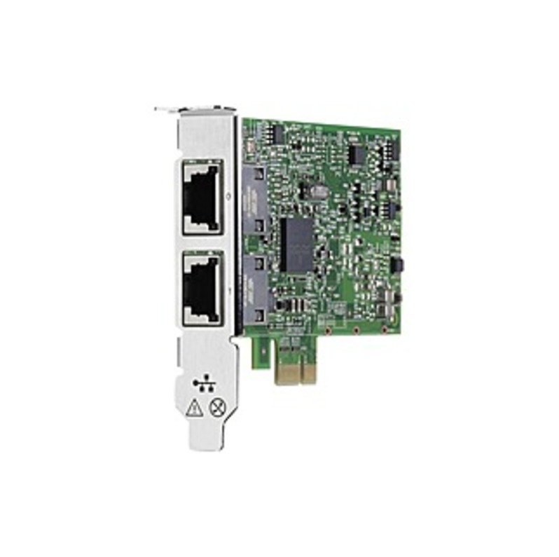 HPE Ethernet 1Gb 2-port 332T Adapter - PCI Express x1 - 2 Port(s) - 2 x Network (RJ-45) - Full-height, Low-profile