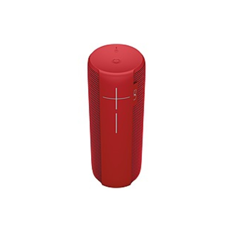 Ultimate Ears MEGABOOM Speaker System - Wireless Speaker(s) - Portable - Battery Rechargeable - Lava Red - 65 Hz - 20 kHz - Bluetooth - Near Field Com