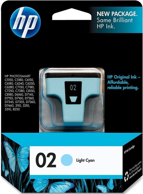 HP CB283W 02 Series Standard Yield Ink Cartridge - Light Cyan