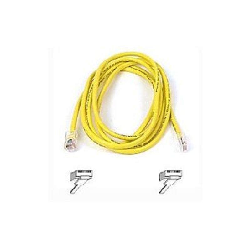 Belkin Cat. 6 UTP Patch Cable - RJ-45 Male - RJ-45 Male - 8ft - Yellow