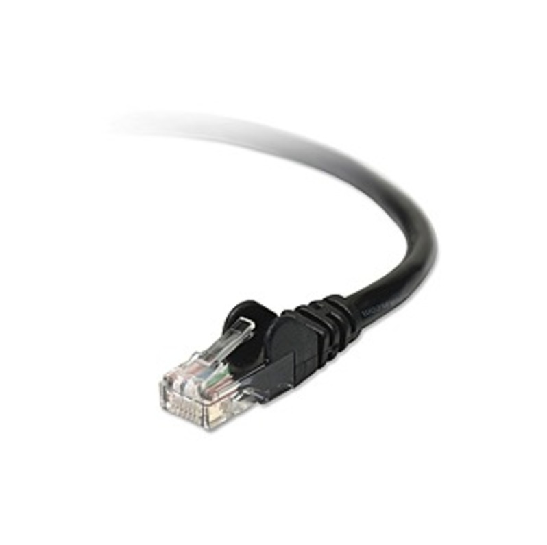 Belkin Cat5e Patch Cable - 100 ft Category 5e Network Cable - First End: 1 x RJ-45 Male - Second End: 1 x RJ-45 Male - Patch Cable - Black - 1 Pack