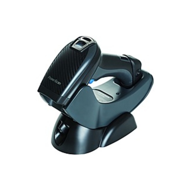 Datalogic PowerScan PBT9500-RT Handheld Barcode Scanner Kit - Wireless Connectivity - 1D, 2D - Imager - Bluetooth - Black, Dark Gray