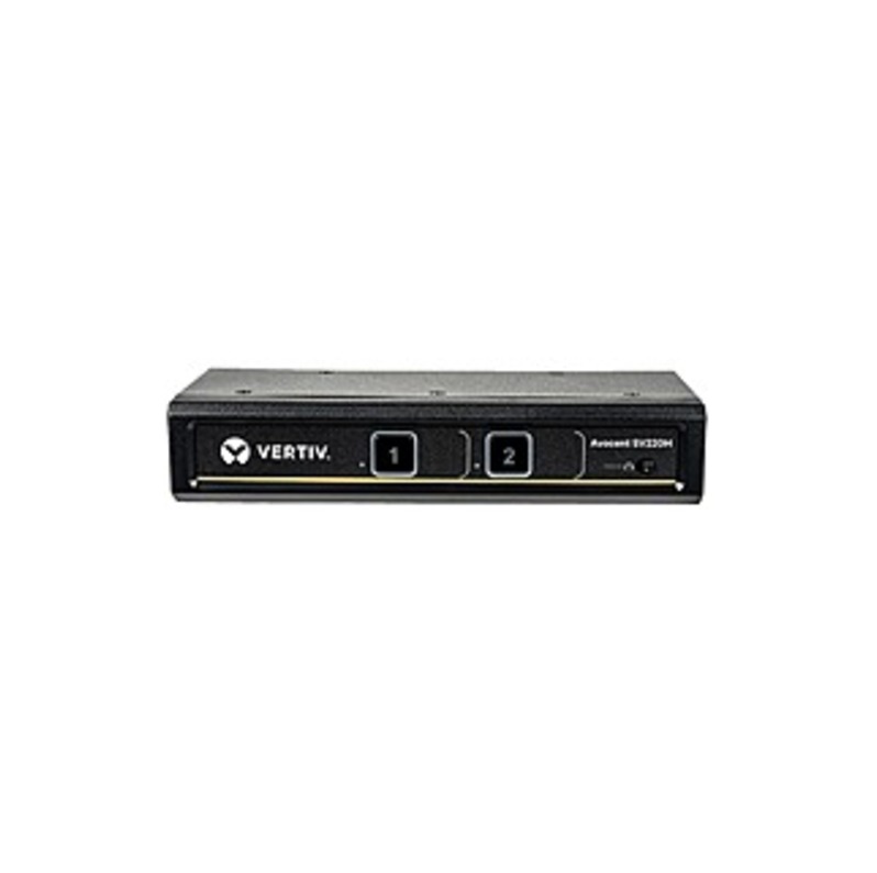 Vertiv Avocent 2-Port HDMI 4K Ultra HD KVM Switch - 2 Computer(s) - 1 Local User(s) - 3840 x 2160 - 4 x USB - 3 x HDMI - Desktop