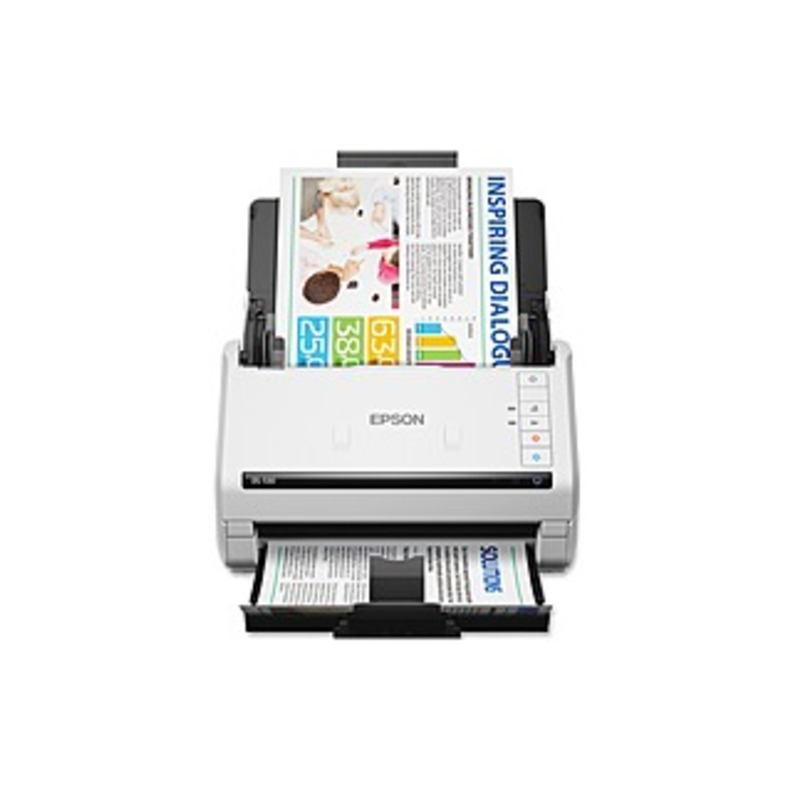 Epson WorkForce DS-530 Sheetfed Scanner - 300 dpi Optical - 30-bit Color - 24-bit Grayscale - 35 ppm (Mono) - 35 ppm (Color) - Duplex Scanning - USB