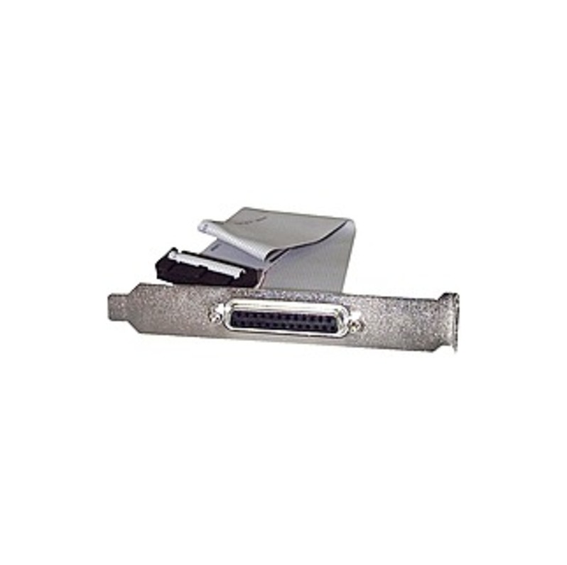 StarTech.com 16in DB25 Parallel Female to IDC 25 Pin Header Slot Plate - 16 - 1 x DB-25 Female Parallel - 1 x IDC Female Parallel - Gray