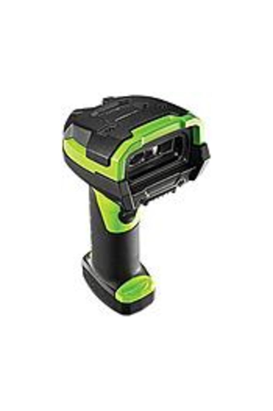 Zebra LI3678 Handheld Barcode Scanner - Wireless Connectivity - 1D - Imager - Bluetooth - Industrial Green, Black