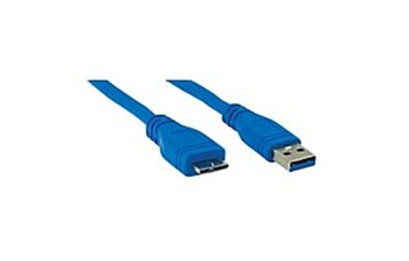 Ativa 482-002 6 Feet USB 3.0 Male A To Male B Cable - Blue