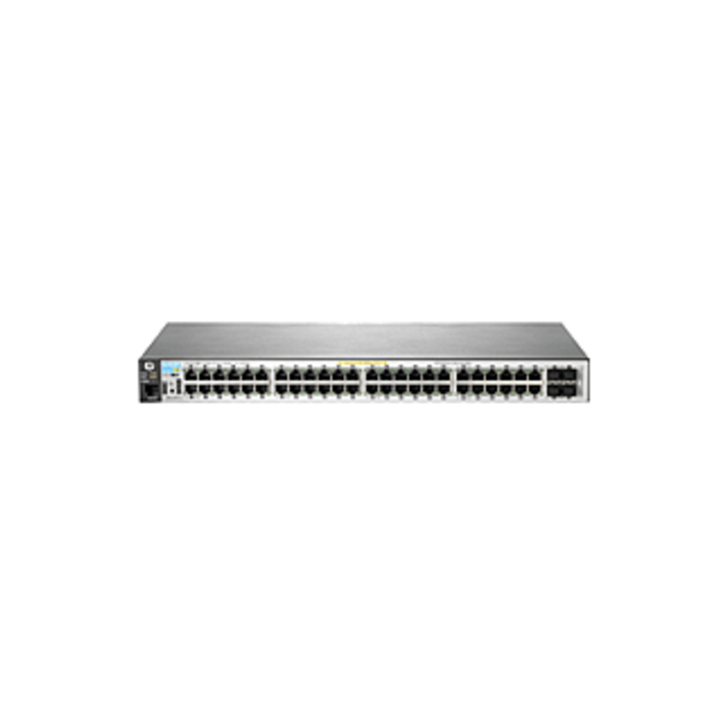 HPE 2530-48 Ethernet Switch - 48 Ports - Manageable - 2 Layer Supported - Twisted Pair - Rack-mountable, Wall Mountable, Desktop
