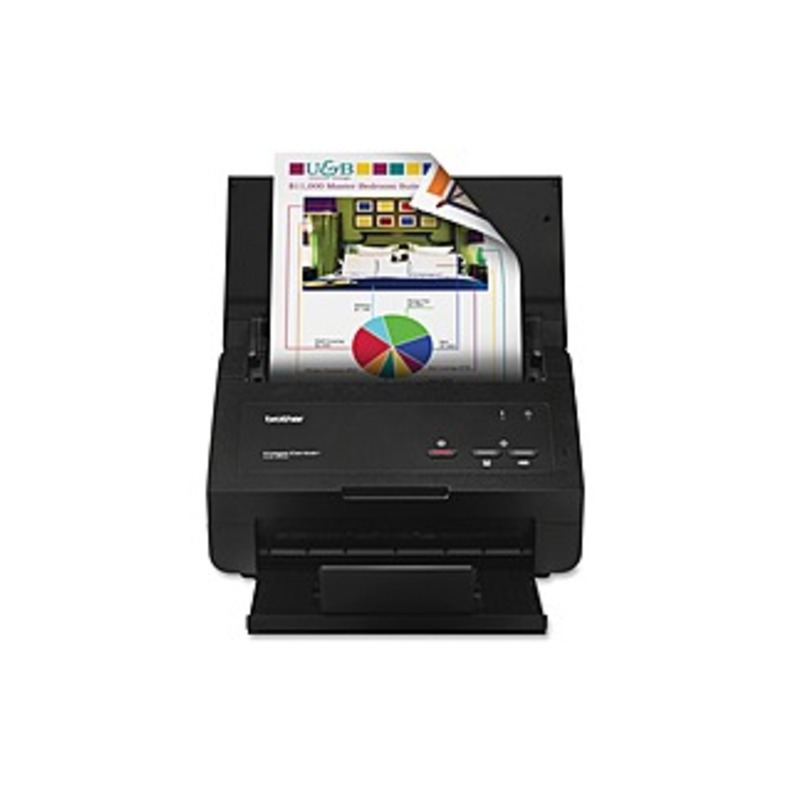 Brother ImageCenter &trade; ADS2000E Document Scanner - Duplex - Desktop Scanner - 24 ppm (mono) / 24 ppm (color) - 600 dpi x 600 dpi - USB 2.0