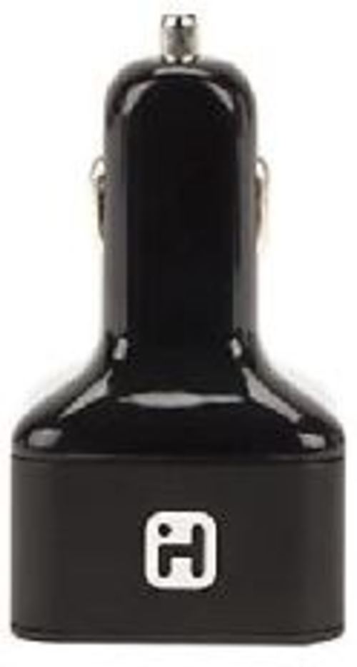 iHome IH-CT573AB 4-Port USB Aluminum Car Charger - Black