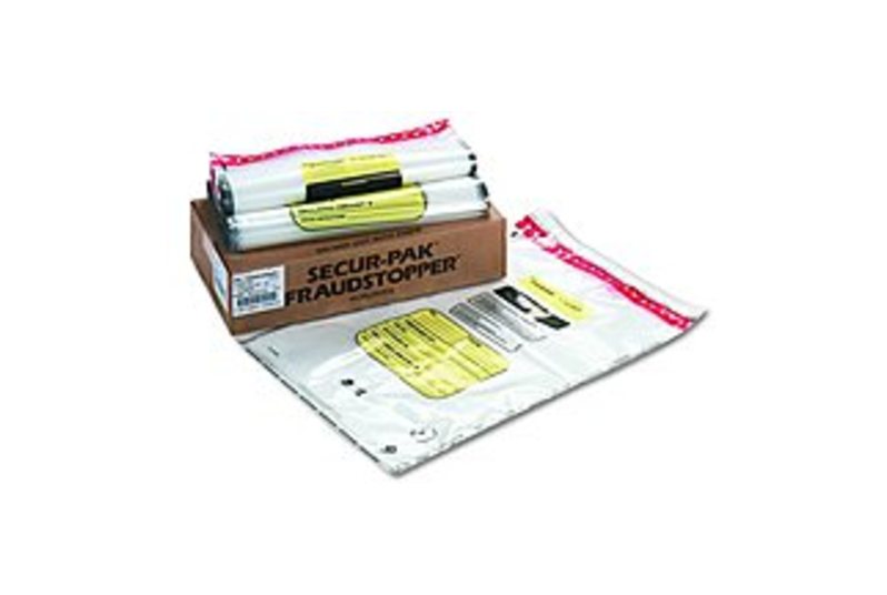 MMF Industries MMF2362035N20 20 x 28-inch Tamper-Evident Cash Bags - 100-Pack