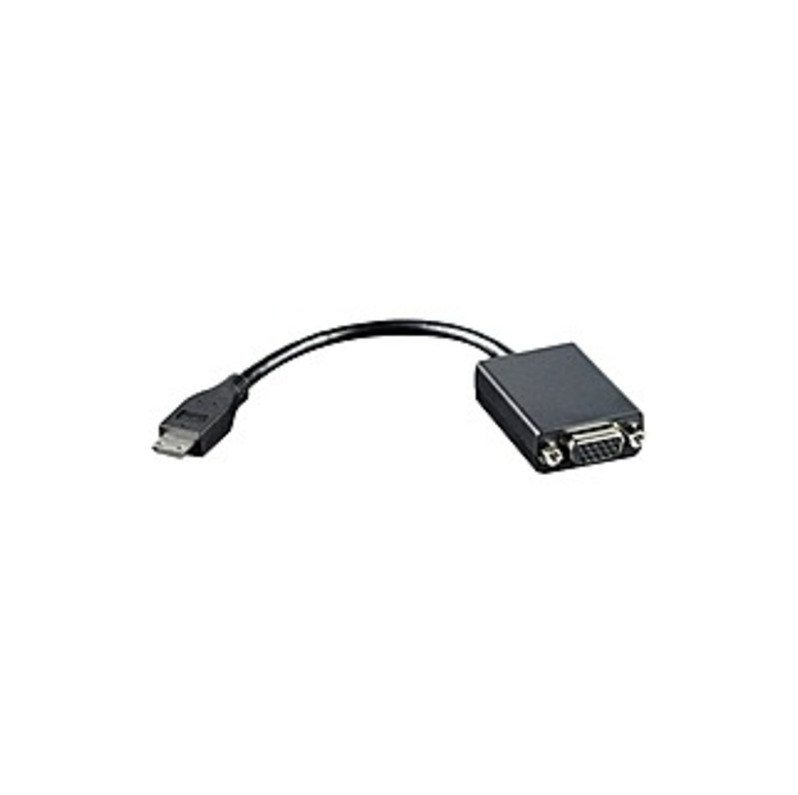 Lenovo ThinkPad Mini-HDMI to VGA Adapter - 7.87" HDMI/VGA Video Cable for Ultrabook, Video Device, Monitor, Projector - First End: 1 x HDMI (Mini Type