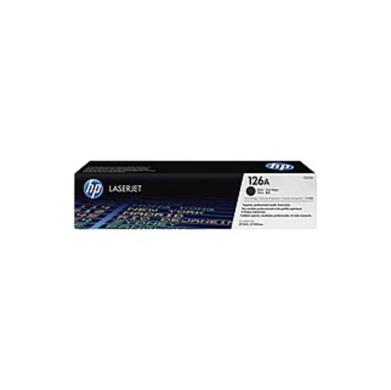 HP 126A Original Toner Cartridge - Single Pack - Laser - Standard Yield - 1200 Pages - Black - 1 Each