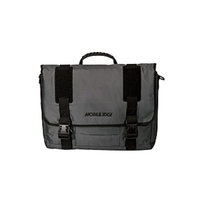Mobile Edge Carrying Case (Messenger) for 17.3" Notebook - Graphite - Shoulder Strap - 13" Height x 17.5" Width x 4.3" Depth