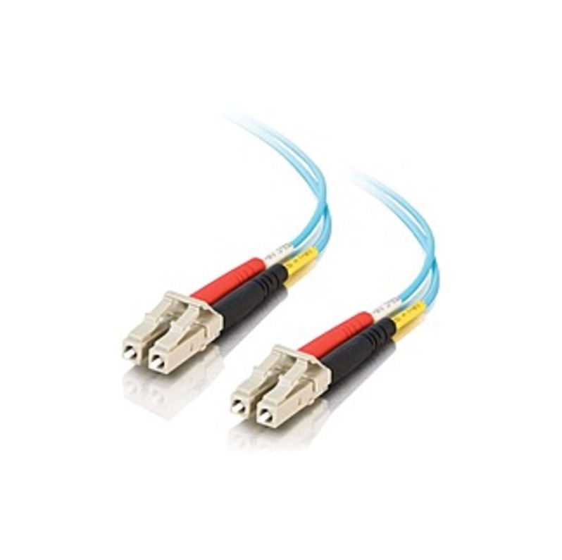 C2G 8m LC-LC 10Gb 50/125 Duplex Multimode OM3 Fiber Cable - Aqua - 26ft - 8m LC-LC 10Gb 50/125 Duplex Multimode OM3 Fiber Cable - Aqua - 26ft