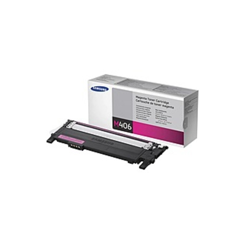 Samsung CLT-M406S Original Toner Cartridge - Laser - 1000 Pages - Magenta - 1 Each