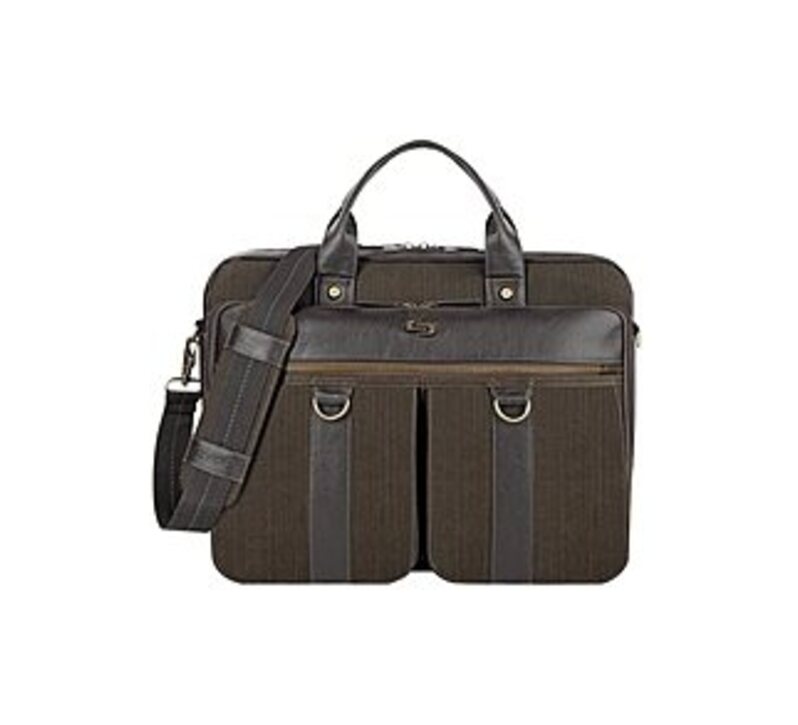 Solo EXE335 Bradford Laptop Briefcase for 15.6 Notebook - Olive