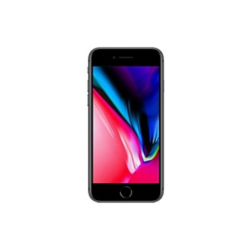 Apple iPhone 8 A1863 64 GB Smartphone - 4.7" HD - 2 GB RAM - iOS 11 - 4G - Space Gray - Bar Dual-core (2 Core) Quad-core (4 Core) - 1 SIM Support - Ve