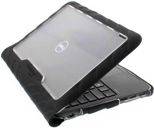 Gumdrop DropTech DT-DL3190CS-BLK 11-inch Top Cover for Dell Latitude 3190 Notebook - Black Transparent