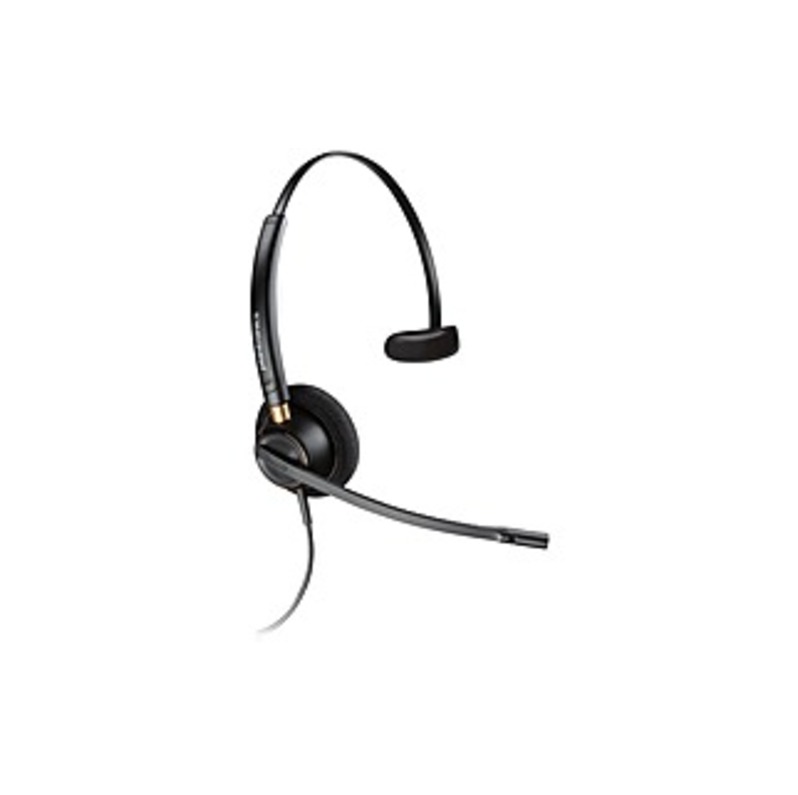 Plantronics Over-the-head Monaural Corded Headset - Mono - Wired - Over-the-head - Monaural - Supra-aural - Noise Cancelling Microphone - Noise Cancel
