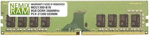 Dell SNPJ69DFC/8G 8 GB 1Rx8 DDR4 UDIMM 2933 MHz Memory Module - 1.2 V - Non-ECC