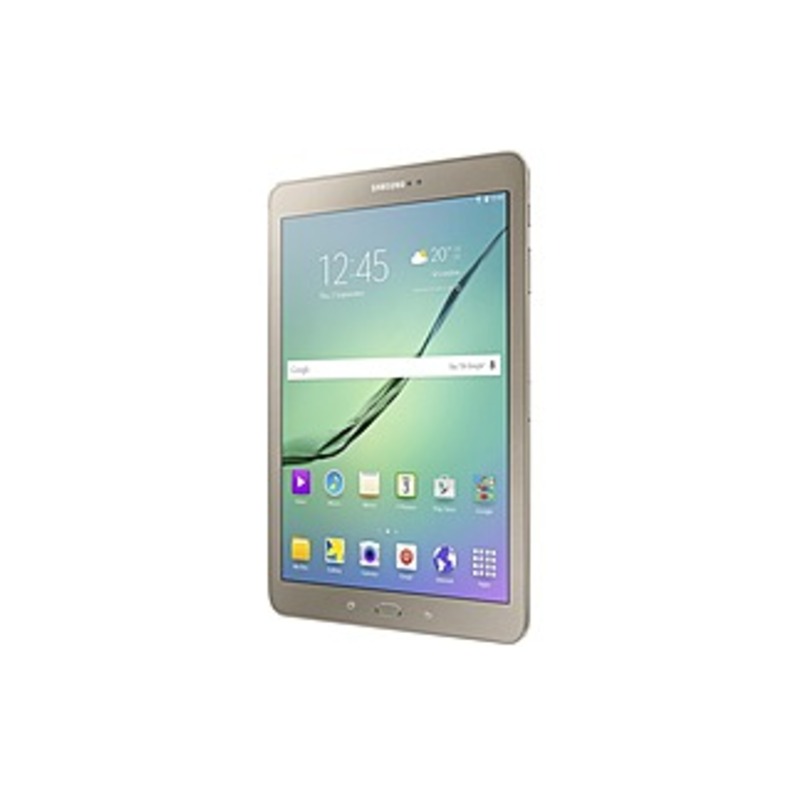 Samsung Galaxy Tab S2 SM-T813 Tablet - 9.7" - 3 GB RAM - 32 GB Storage - Android 6.0 Marshmallow - Gold - Qualcomm APQ8076 SoC Quad-core (4 Core) 1.80