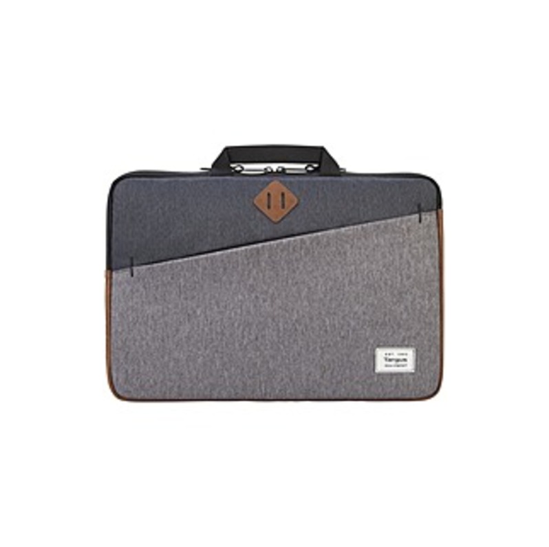 Targus Strata II TSS937 Carrying Case (Sleeve) for 15.6" Notebook - Charcoal - Scuff Resistant, Scratch Resistant - Plush Interior, Leatherette - Hand