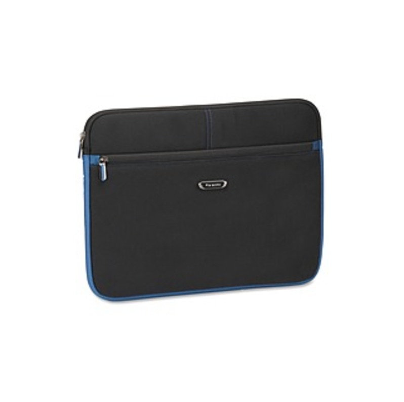 Solo Tech Carrying Case (Sleeve) for 16" Notebook - Black, Blue - Neoprene - 12" Height x 16" Width