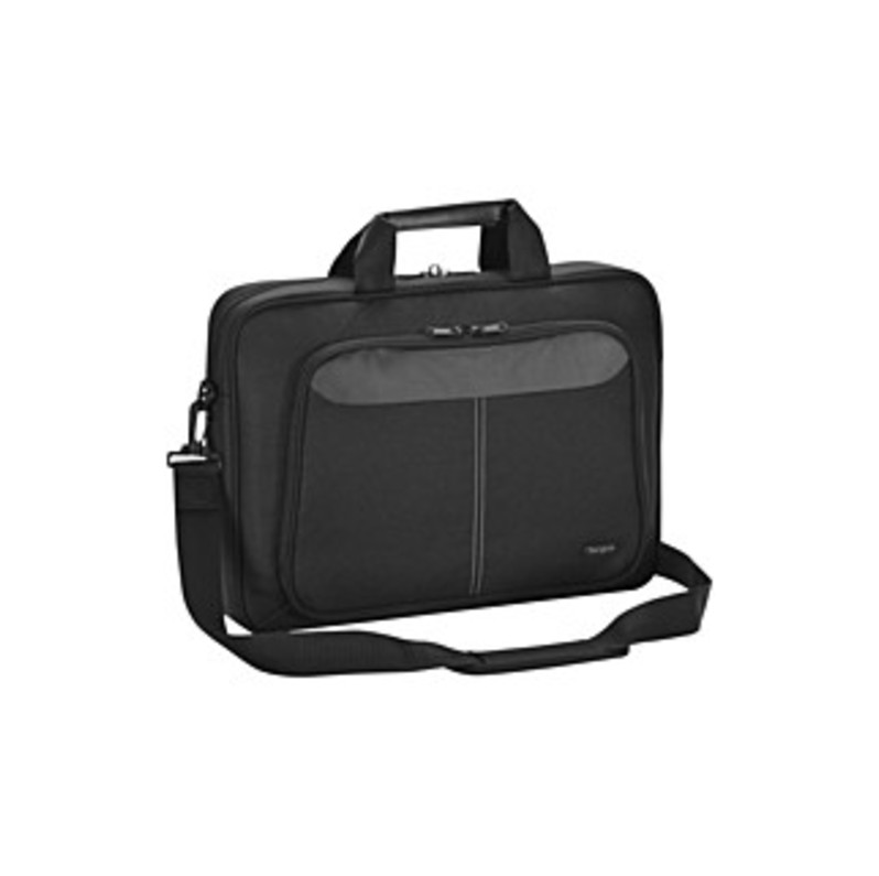 Targus Intellect TBT260 Carrying Case (Messenger) for 14" Notebook - Black - Nylon - Shoulder Strap, Handle - 11" Height x 15.5" Width x 3.3" Depth