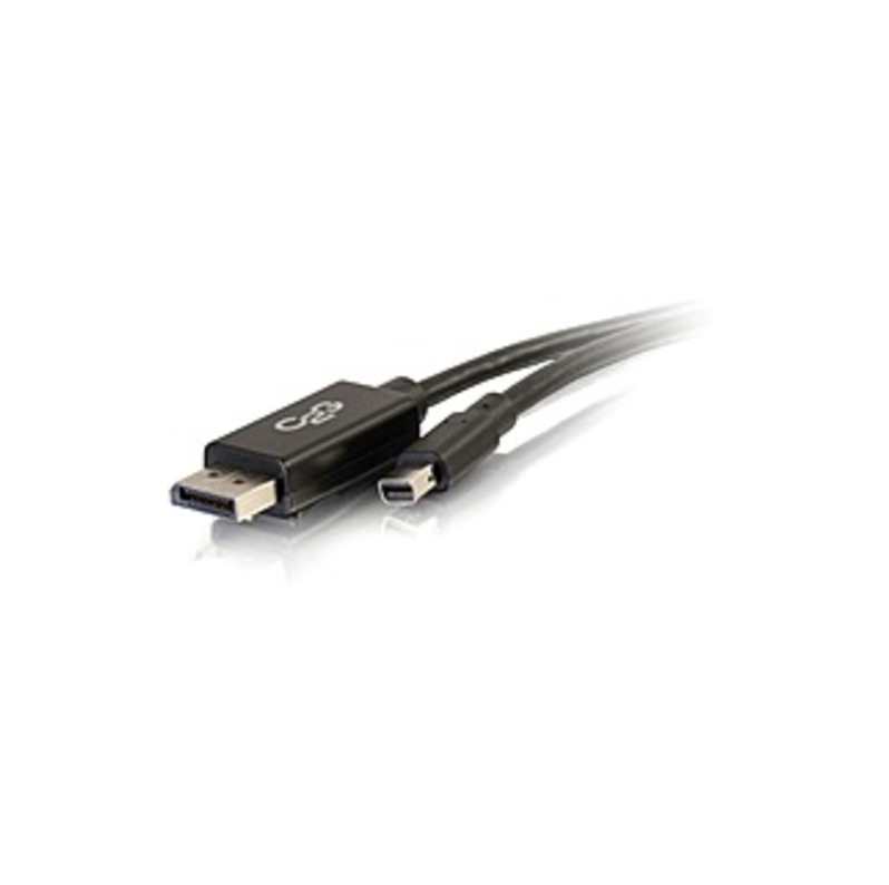 C2G 6ft Mini DisplayPort to DisplayPort Adapter Cable - 4K - 8K - UHD - DisplayPort/Mini DisplayPort for Audio/Video Device - 6 ft - 1 x Mini DisplayP