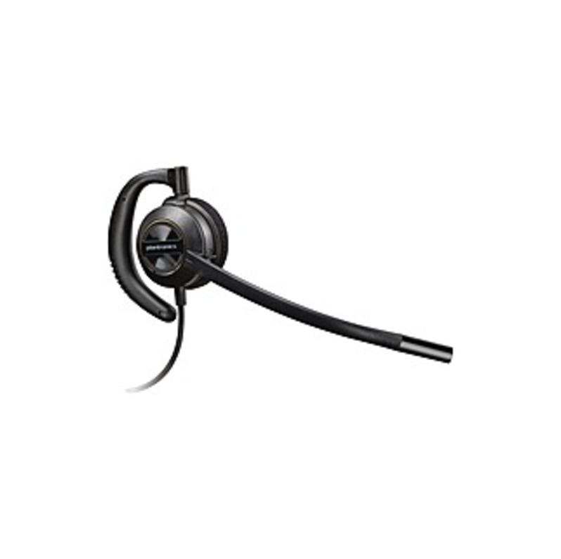 Plantronics Over-the-ear Corded Headset - Mono - Wired - Over-the-ear - Monaural - Supra-aural - Noise Cancelling Microphone