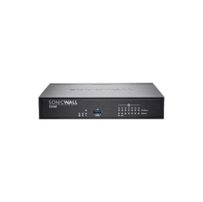 SonicWall TZ400 Network Security/Firewall Appliance - 7 Port - 10/100/1000Base-T Gigabit Ethernet - DES, 3DES, SHA-1, AES (128-bit), AES (192-bit), AE