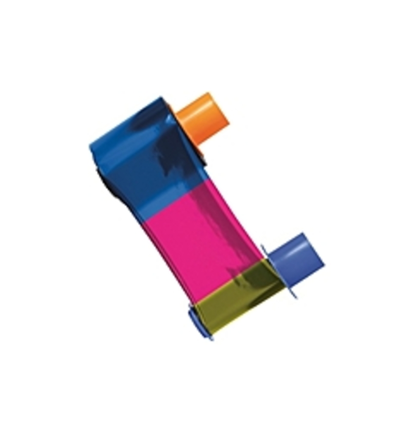 Fargo Ribbon Cartridge - YMCKO - Dye Sublimation, Thermal Transfer - 500 Images Box