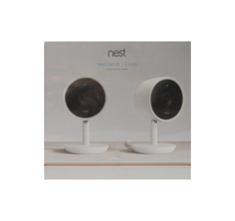 Nest NC3200US Cam IQ Indoor Security Camera - 1080p - White - Pack of 2
