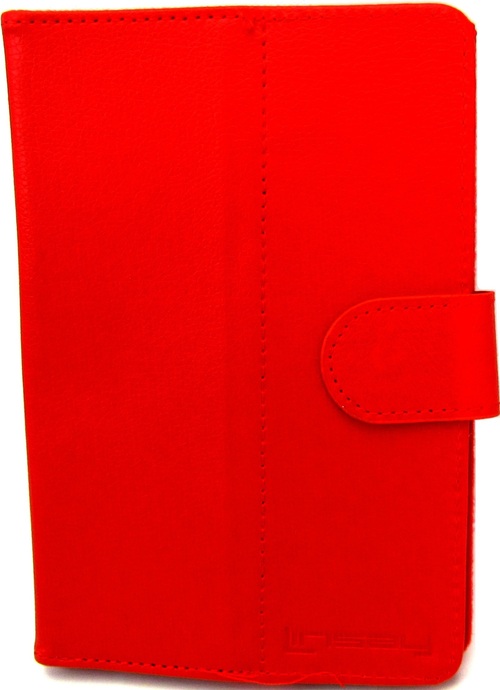 Linsay REDC-7 7-Inch Portfolio Leather Blended Case - Red