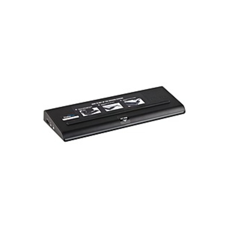 Targus Universal USB 3.0 DV2K Docking Station with Power - USB - 4 x USB Ports - 4 x USB 3.0 - Network (RJ-45) - DVI - DisplayPort - Black - Microphon