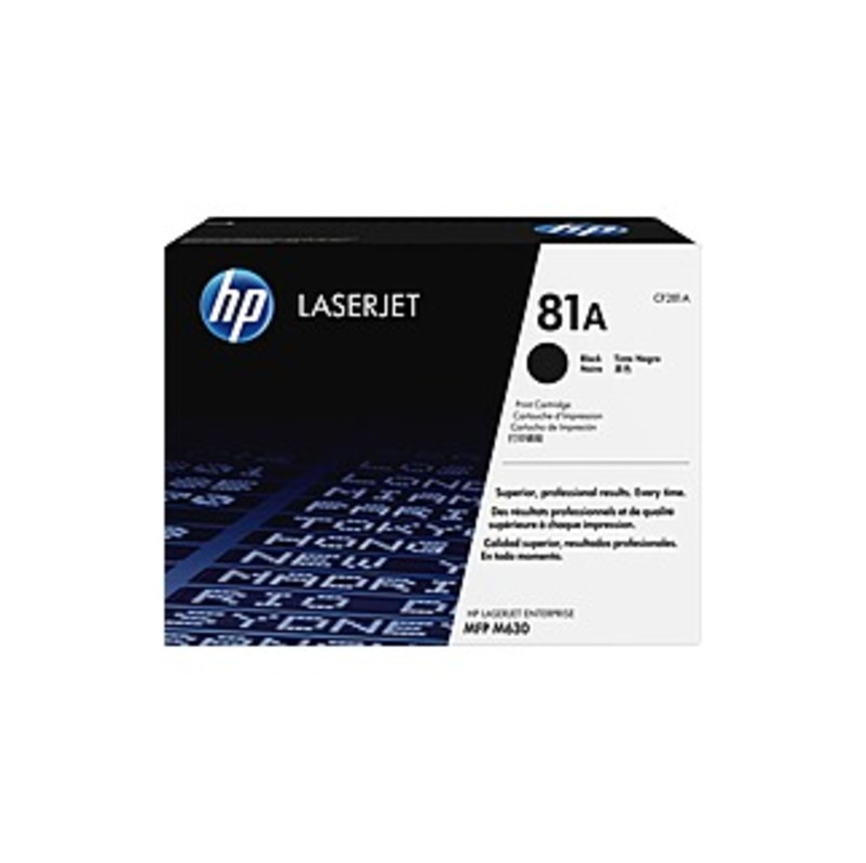HP 81A Original Toner Cartridge - Single Pack - Laser - 10500 Pages - Black - 1 Each