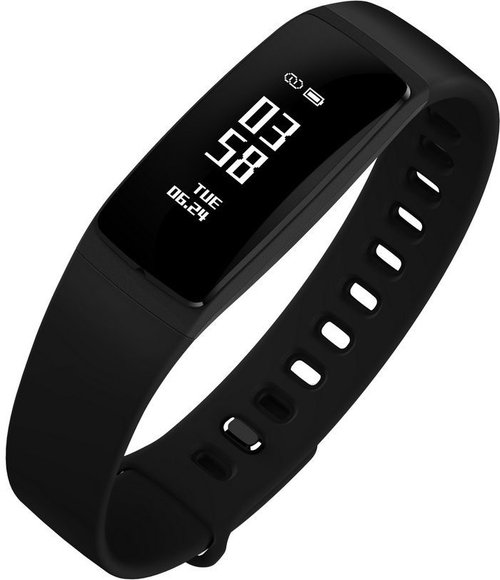 Shenzen Wo-Smart Technologies SPORT-BP-BLACK Heart Rate Monitor - Nordic nRF518252 Processor - 0.87-inch OLED Screen - Black
