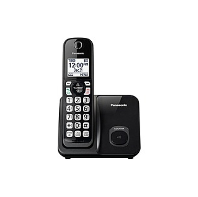 Panasonic KX-TGD510B DECT 6.0 1.93 GHz Cordless Phone - Black - 1 x Phone Line