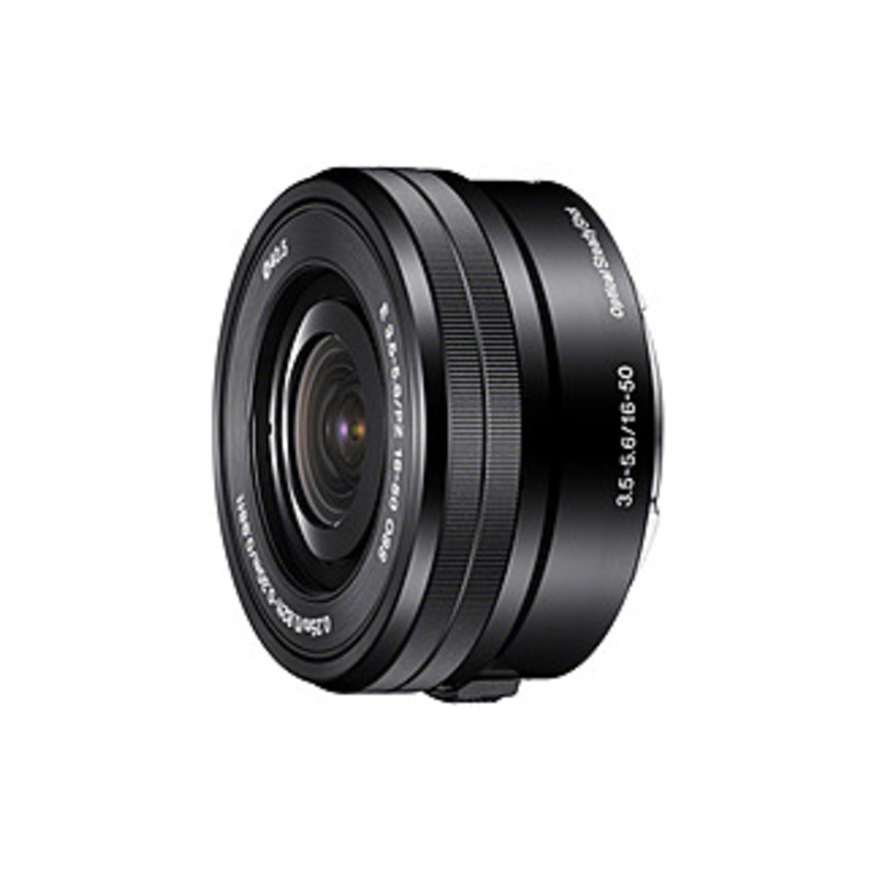 Sony - 16 mm to 50 mm - f/3.5 - 5.6 - Zoom Lens for Sony E - 40.5 mm Attachment - 0.22x Magnification - 3.1x Optical Zoom - Optical IS - 2.6"Diameter